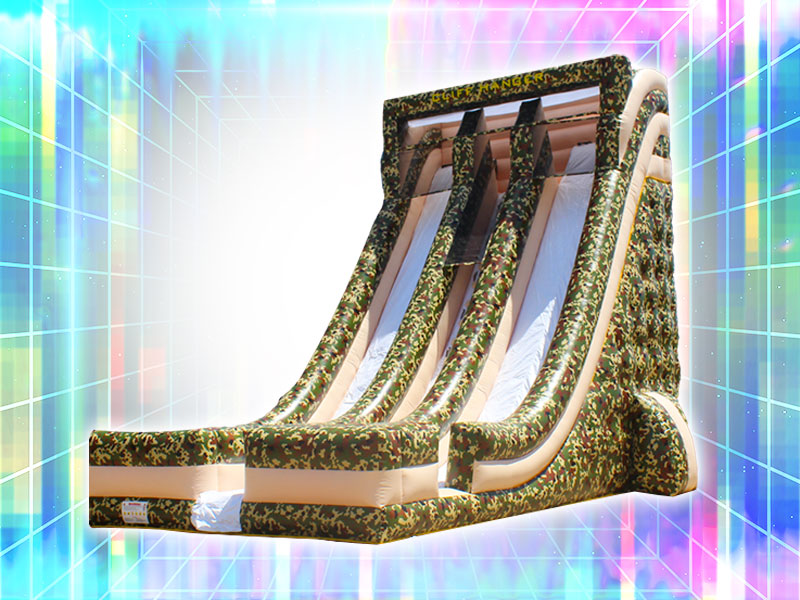 Giant Inflatable Camouflage Color Slide